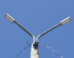 Наружное освещение парковки магазина SPAR