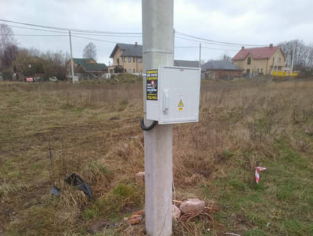 Подключение стройплощадки к электросети в поселке Заозерье