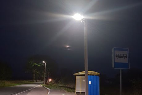 Монтаж уличного освещения территорий