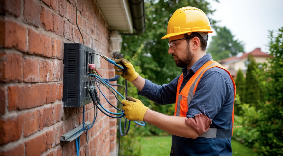 Подключение электричества к частному дому